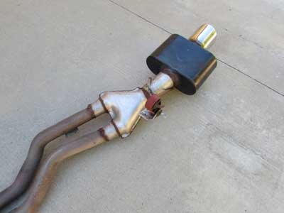 BMW Exhaust System Modified with Flowmaster Muffler and Center Catalytic Converters 18307555350 2006-2008 E85 E86 Z45